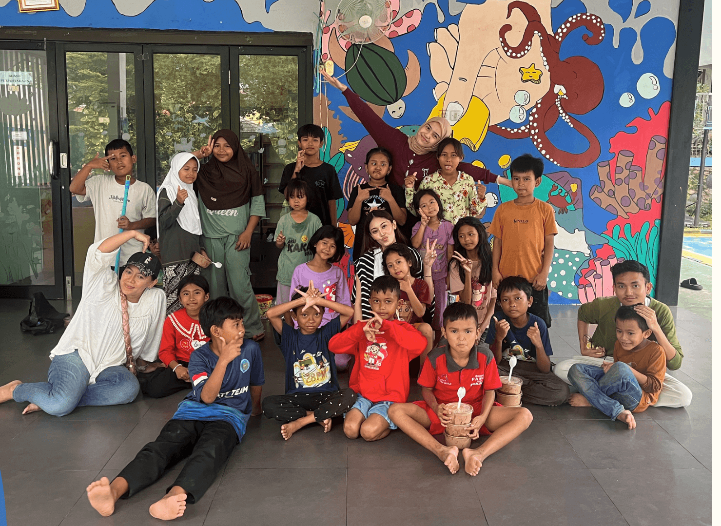 The community together